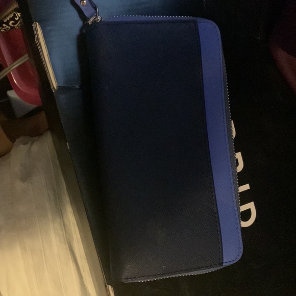 Kate spade Cameron st satchel color block white and blue with matching wallet - Picture 7 of 8